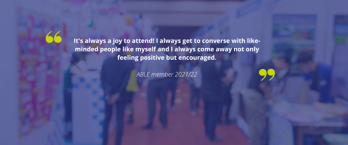Testimonial from ABLE member