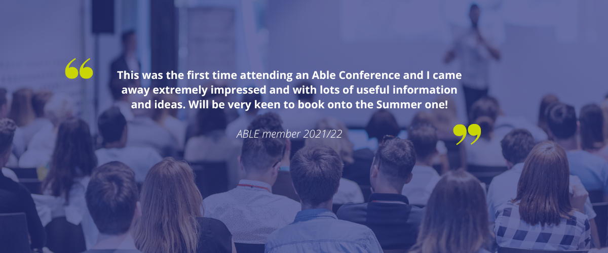 Testimonial from ABLE member